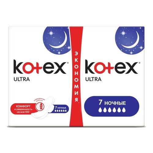 Kotex прокладки ультра сетч найт, 14 шт. в Эйвон