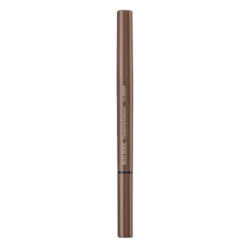 Карандаш для бровей The Saem Eco Soul Designing Eyebrow 3в1 01 Brown 0,2 г+0,12 г в Эйвон