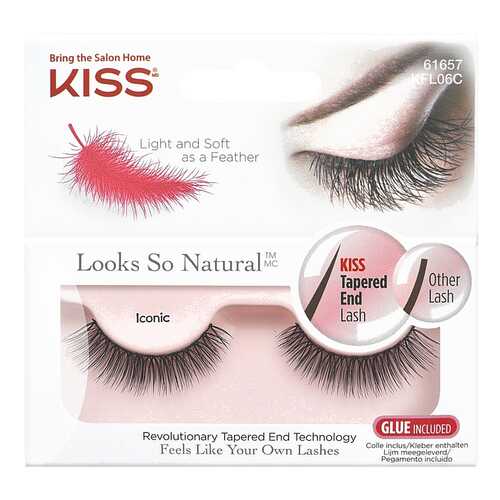 Накладные ресницы KISS Looks so Natural Eyelashes Iconic (KFL06C) 2 шт в Эйвон