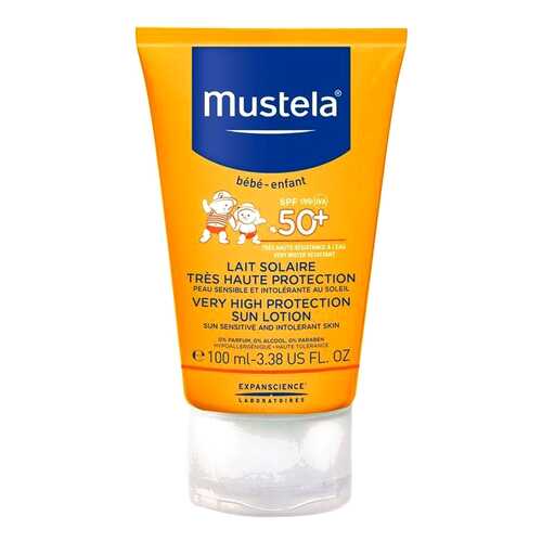 Солнцезащитное молочко Mustela Мустела Бебе SPF 50+, 100 мл Sun в Эйвон