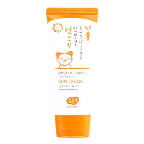 Солнцезащитное средство Whamisa Organic Carrot Baby & Kids Sun Cream SPF 14 в Эйвон