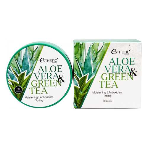 Гидрогелевые патчи Esthetic House Aloe Vera & Green Tea Hydrogel Eye Patch 60 шт в Эйвон