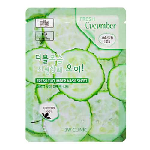 Маска для лица 3W Clinic Fresh Cucumber Mask Sheet 23 мл в Эйвон