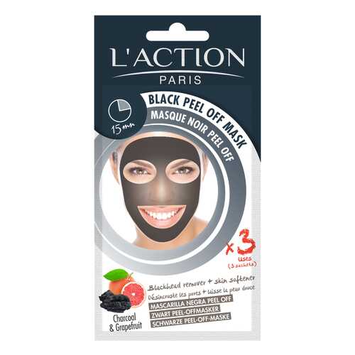 Маска для лица LAction Black Peel Off 18 г в Эйвон