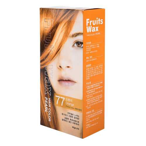 Краска для волос Welcos Fruits Wax Pearl Hair Color 77 Orange 60 мл в Эйвон