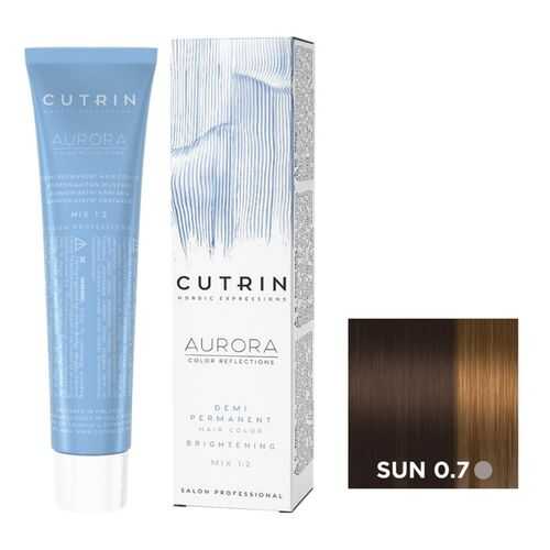 Крем-краситель AURORA DEMI PERMANENT BRIGHTENING CUTRIN SUN 0.7 белые ночи 60 мл в Эйвон